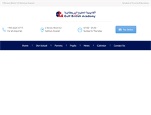 Tablet Screenshot of gulfbritishacademy.com